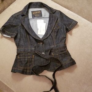 GUESS Denim Jacket size S NWT